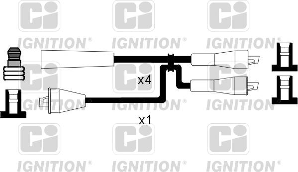 Quinton Hazell XC1013 - Комплект проводів запалювання autocars.com.ua