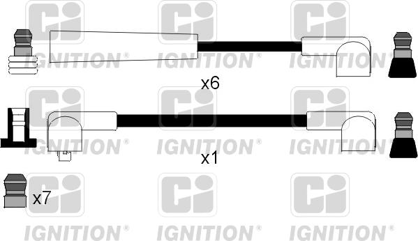 Quinton Hazell XC1015 - Комплект проводів запалювання autocars.com.ua