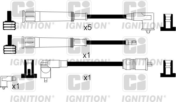 Quinton Hazell XC1017 - Комплект проводов зажигания autodnr.net