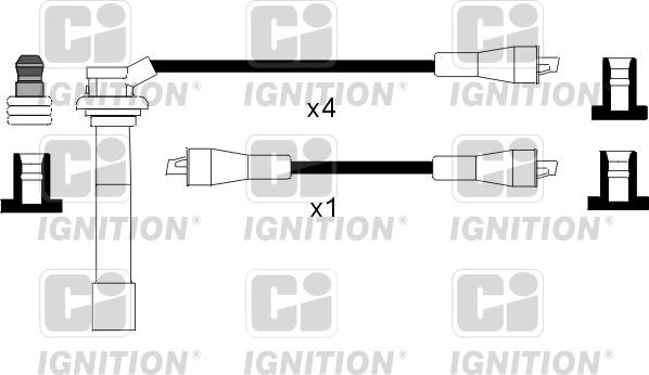 Quinton Hazell XC1018 - Комплект проводов зажигания avtokuzovplus.com.ua