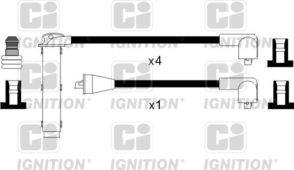 Quinton Hazell XC101 - Комплект проводов зажигания autodnr.net