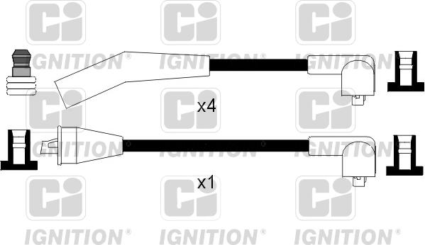 Quinton Hazell XC1022 - Комплект проводов зажигания avtokuzovplus.com.ua