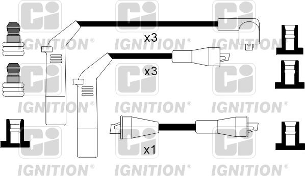 Quinton Hazell XC1026 - Комплект проводов зажигания avtokuzovplus.com.ua