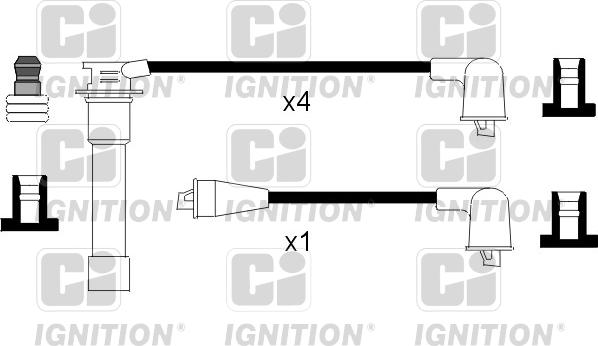 Quinton Hazell XC1027 - Комплект проводів запалювання autocars.com.ua