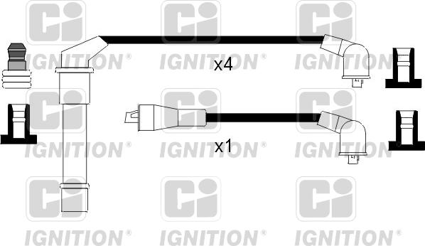 Quinton Hazell XC1034 - Комплект проводів запалювання autocars.com.ua