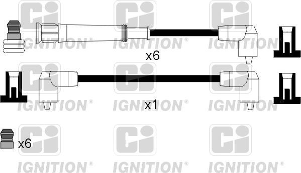 Quinton Hazell XC1038 - Комплект проводів запалювання autocars.com.ua