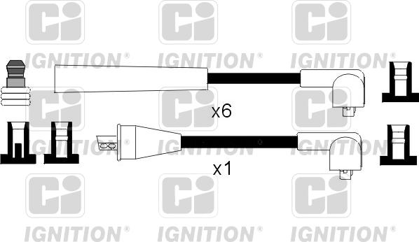 Quinton Hazell XC1041 - Комплект проводів запалювання autocars.com.ua