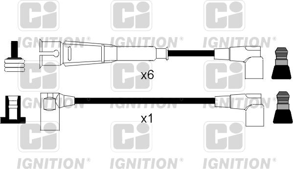 Quinton Hazell XC1042 - Комплект проводів запалювання autocars.com.ua