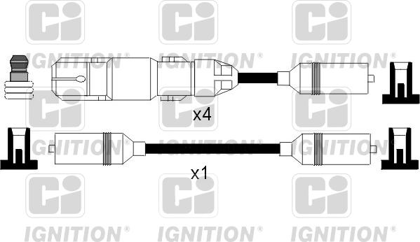 Quinton Hazell XC1043 - Комплект проводів запалювання autocars.com.ua