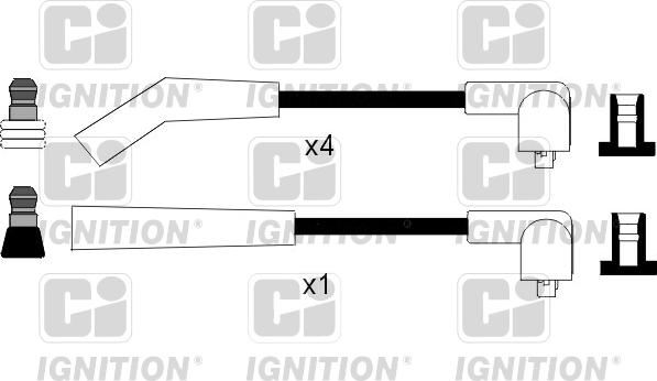 Quinton Hazell XC1056 - Комплект проводів запалювання autocars.com.ua