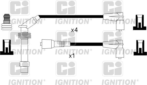 Quinton Hazell XC942 - Комплект проводів запалювання autocars.com.ua