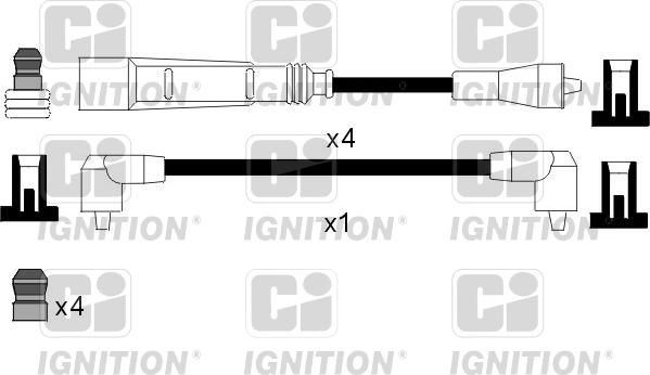 Quinton Hazell XC1063 - Комплект проводів запалювання autocars.com.ua