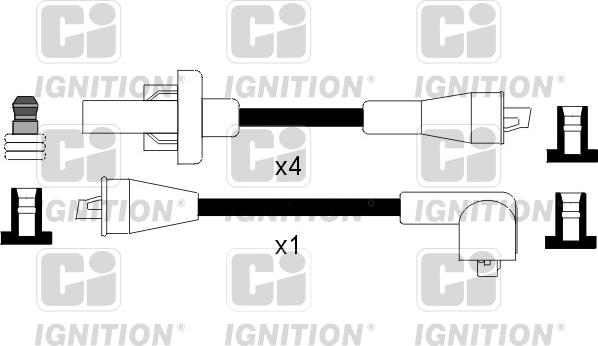 Quinton Hazell XC1067 - Комплект проводов зажигания avtokuzovplus.com.ua