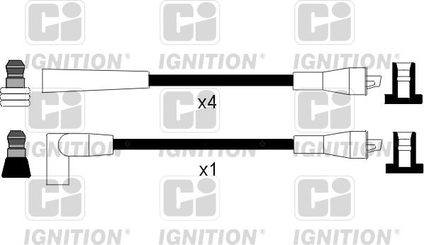 Quinton Hazell XC1071 - Комплект проводов зажигания avtokuzovplus.com.ua