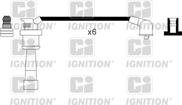 Quinton Hazell XC1076 - Комплект проводів запалювання autocars.com.ua