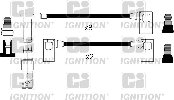 Quinton Hazell XC1078 - Комплект проводів запалювання autocars.com.ua