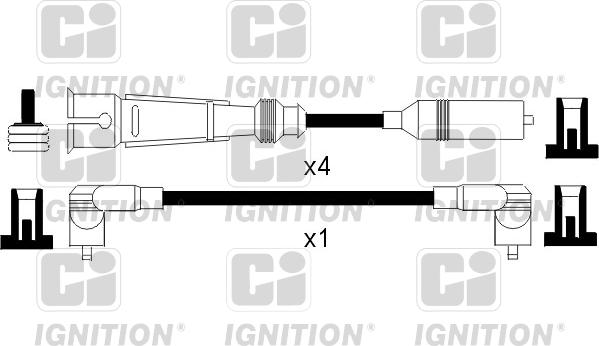 Quinton Hazell XC1093 - Комплект проводов зажигания autodnr.net