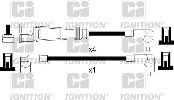 Quinton Hazell XC1095 - Комплект проводов зажигания autodnr.net