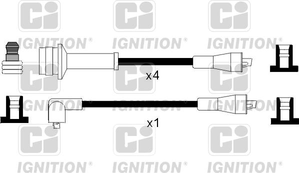 Quinton Hazell XC1107 - Комплект проводов зажигания avtokuzovplus.com.ua