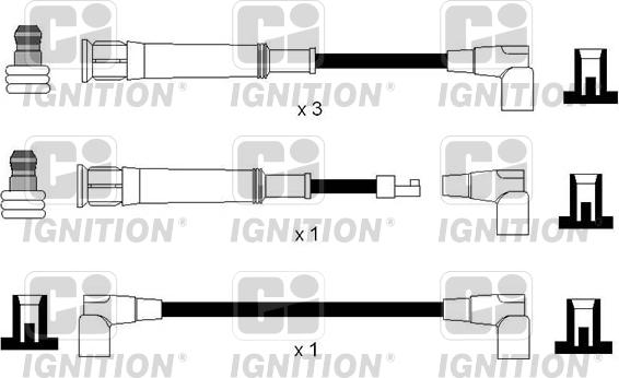 Quinton Hazell XC1123 - Комплект проводів запалювання autocars.com.ua