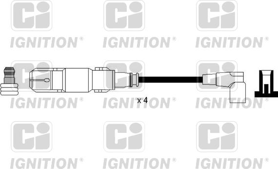 Quinton Hazell XC1124 - Комплект проводов зажигания avtokuzovplus.com.ua