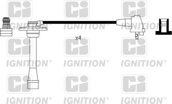 Quinton Hazell XC1148 - Комплект проводов зажигания avtokuzovplus.com.ua