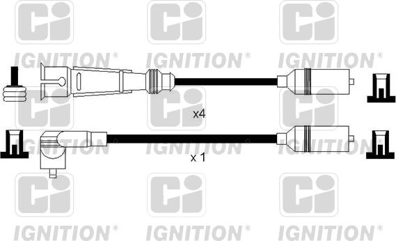 Quinton Hazell XC1149 - Комплект проводів запалювання autocars.com.ua