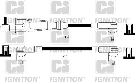 Quinton Hazell XC1151 - Комплект проводів запалювання autocars.com.ua