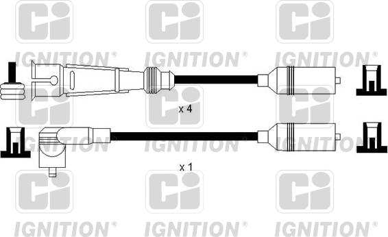 Quinton Hazell XC1159 - Комплект проводов зажигания autodnr.net