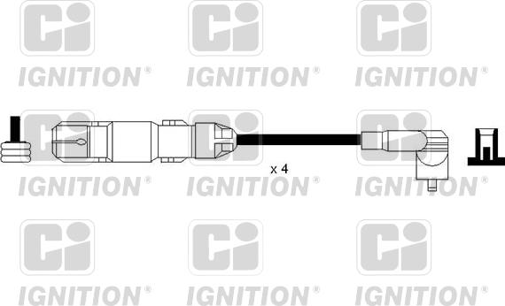 Quinton Hazell XC1162 - Комплект проводов зажигания autodnr.net