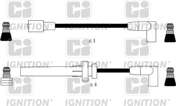 Quinton Hazell XC1167 - Комплект проводів запалювання autocars.com.ua