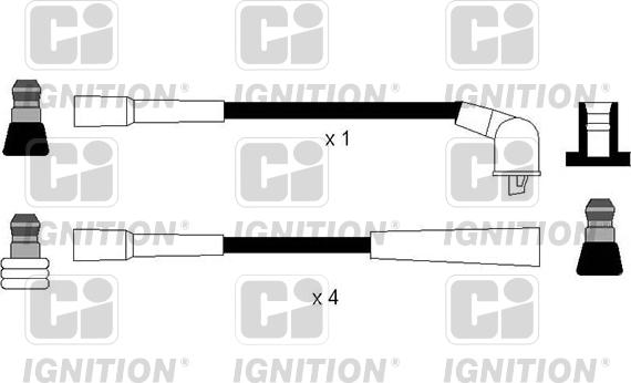 Quinton Hazell XC1174 - Комплект проводів запалювання autocars.com.ua