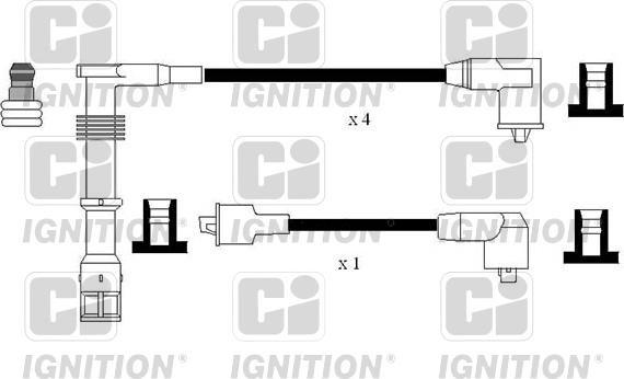 Quinton Hazell XC1175 - Комплект проводів запалювання autocars.com.ua