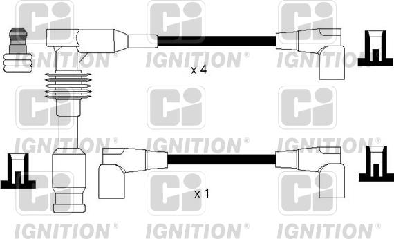 Quinton Hazell XC1186 - Комплект проводів запалювання autocars.com.ua