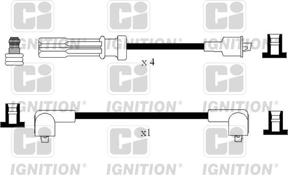 Quinton Hazell XC1205 - Комплект проводов зажигания avtokuzovplus.com.ua