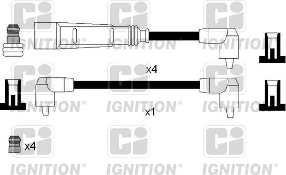 Quinton Hazell XC1206 - Комплект проводов зажигания autodnr.net