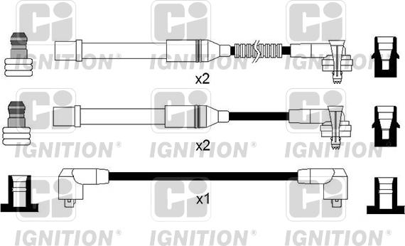 Quinton Hazell XC1213 - Комплект проводів запалювання autocars.com.ua