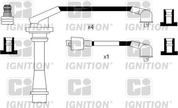 Quinton Hazell XC1222 - Комплект проводів запалювання autocars.com.ua