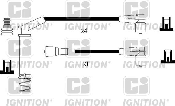 Quinton Hazell XC1236 - Комплект проводов зажигания avtokuzovplus.com.ua