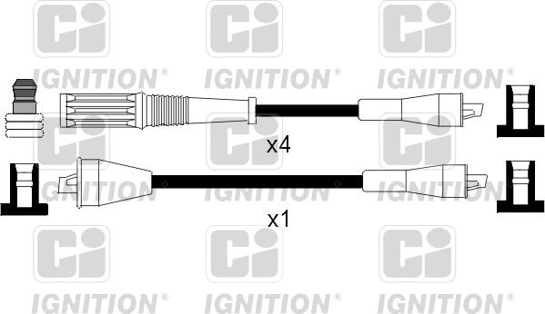 Quinton Hazell XC201 - Комплект проводов зажигания autodnr.net