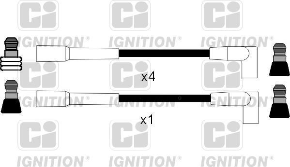 Quinton Hazell XC204 - Комплект проводів запалювання autocars.com.ua