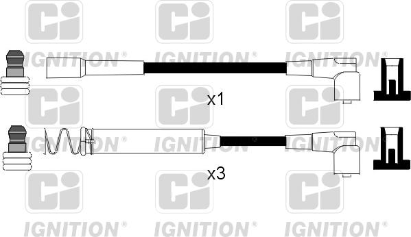 Quinton Hazell XC214 - Комплект проводов зажигания autodnr.net