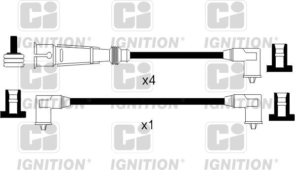 Quinton Hazell XC225 - Комплект проводів запалювання autocars.com.ua