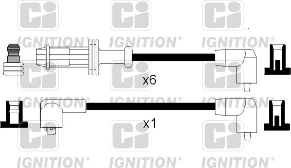 Quinton Hazell XC250 - Комплект проводів запалювання autocars.com.ua