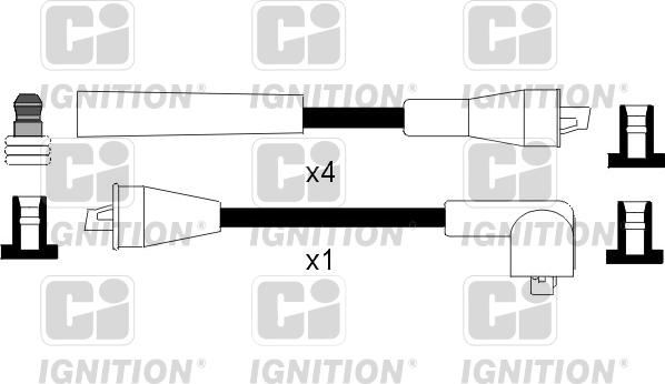 Quinton Hazell XC256 - Комплект проводов зажигания autodnr.net