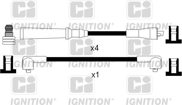 Quinton Hazell XC271 - Комплект проводов зажигания avtokuzovplus.com.ua