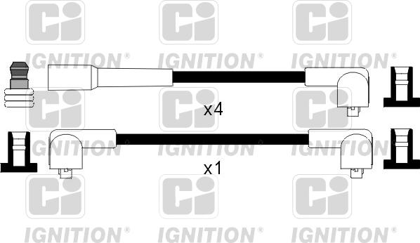 Quinton Hazell XC277 - Комплект проводов зажигания autodnr.net