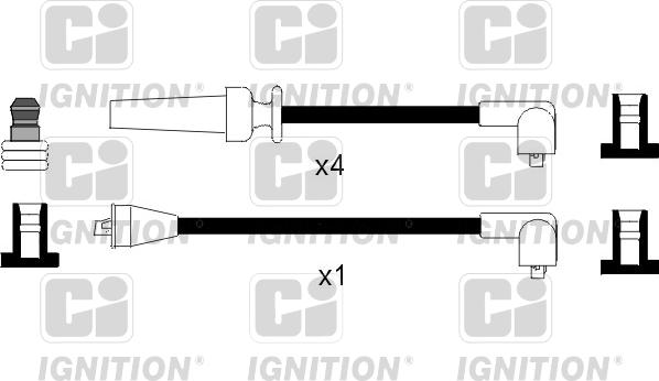 Quinton Hazell XC282 - Комплект проводов зажигания autodnr.net