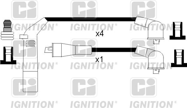 Quinton Hazell XC342 - Комплект проводів запалювання autocars.com.ua