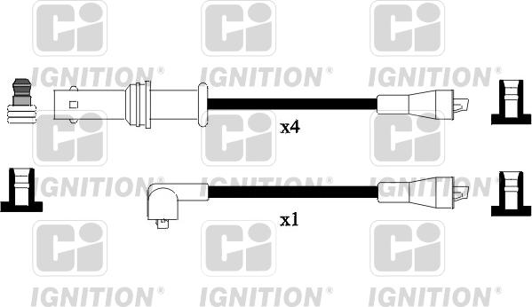 Quinton Hazell XC365 - Комплект проводов зажигания avtokuzovplus.com.ua